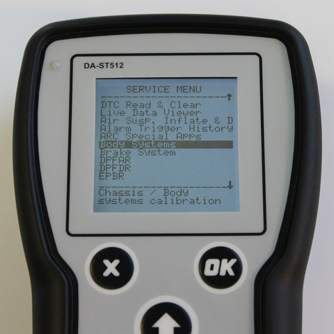 Body / Chassis Systems Calibration Application for Jaguar Land Rover