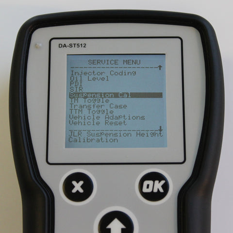 Suspension Height Calibration Application for Jaguar Land Rover